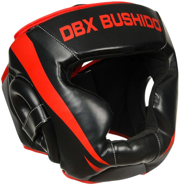 Kask bokserski Bushido ARH-2190R L Black/Red (5902539014310) - obraz 2