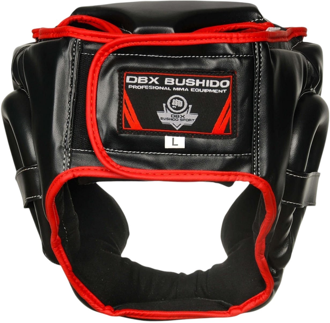 Боксерський шолом Bushido ARH-2190R L Black/Red (5902539014310) - зображення 5