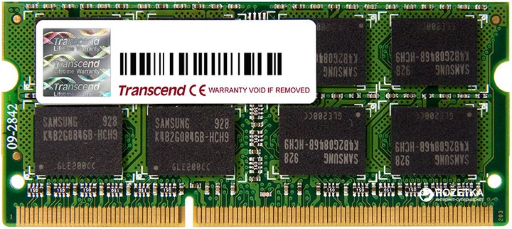 Оперативная память Transcend SODIMM DDR3-1333 4096MB PC3-10600 ...