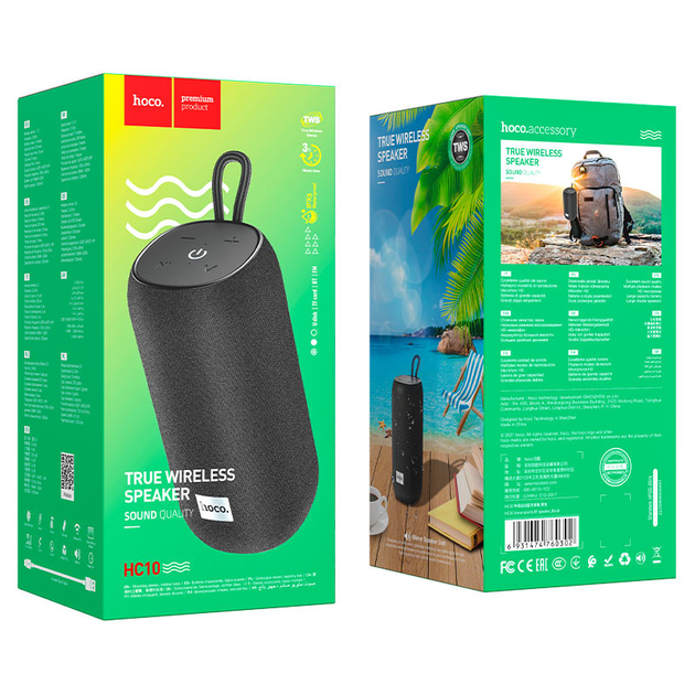 Портативная акустика Hoco Portable Speaker HC10 Sonar Black (760302) [75947] - изображение 6