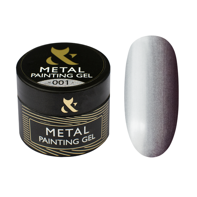 Гель фарба F.O.X Metal Painting Gel 001 металізована (срібло) 5 мл - Фото 1 Гель фарба F.O.X Metal Painting Gel 001 металізована (срібло) 5 мл - зображення 1