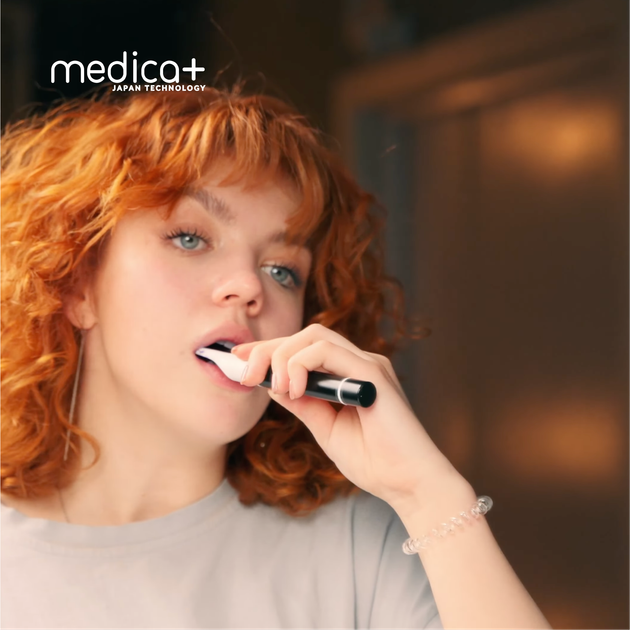 Електрична зубна щітка Medica+ ProBrush 7.0 Compact Black + Насадки (4 шт) - зображення 11