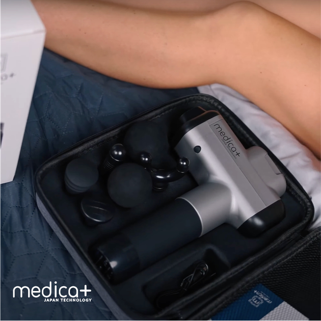 Перкусійний ручний масажер для тіла та м'язів MEDICA+ MassHand Pro 6.0 - зображення 5