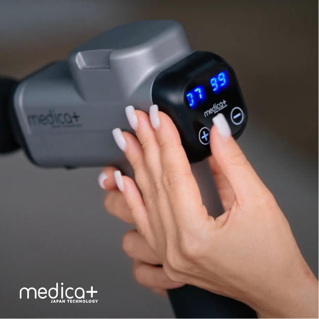 Перкусійний ручний масажер для тіла та м'язів MEDICA+ MassHand Pro 6.0 - зображення 6