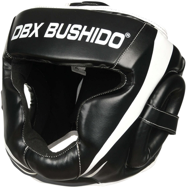 Kask bokserski Bushido ARH-2190 M Black/White (5902539014280) - obraz 1