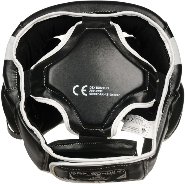 Боксерський шолом Bushido ARH-2190 M Black/White (5902539014280) - зображення 6