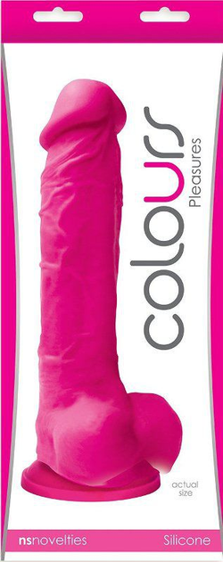 Фалоімітатор NS Novelties Colours Pleasures 8 колір рожевий (16687016000000000) - зображення 3