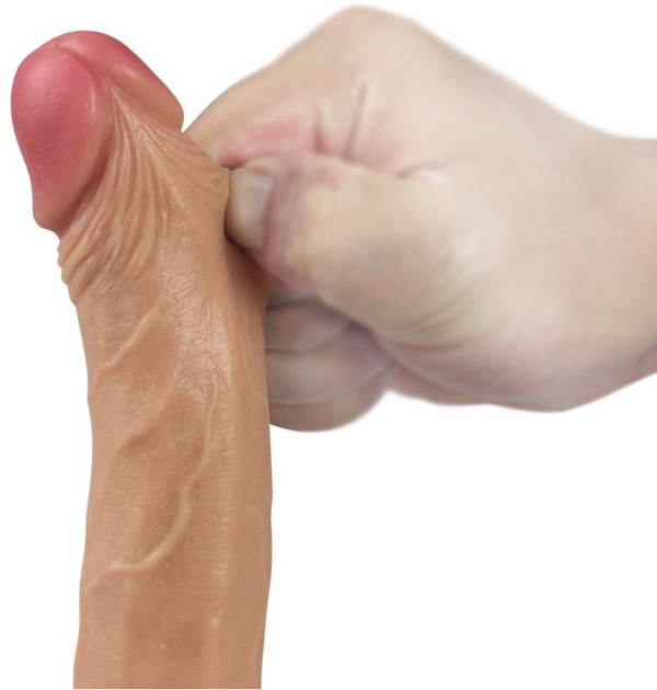 Фаллоимитатор Lovetoy Dual-Layered Platinum Silicone Nature Cock 7 цвет телесный (19581026000000000) - изображение 2