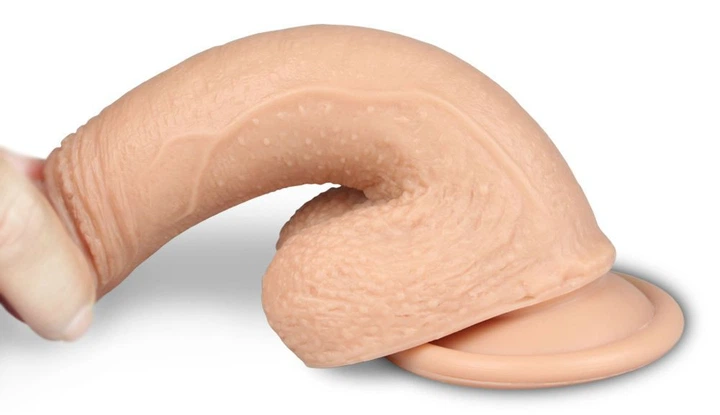 Фаллоимитатор Lovetoy 7 Inch Dual-layered Platinum Liquid Silicone Nature Cock цвет телесный (20298026000000000) - изображение 6