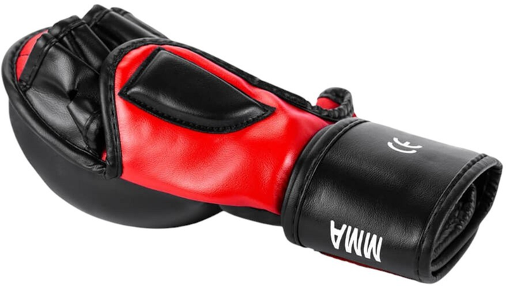 Rękawice MMA Bushido ARM-2011 rozmiar L/XL Black/Red (5902539011371) - obraz 4