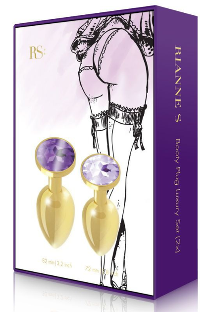 Набор анальных пробок Booty Plug Luxury Set 2x (17236000000000000) - изображение 6