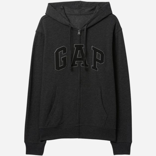 Bluza męska rozpinana streetwear z kapturem GAP 868454-12 M Grafitowa - obraz 3