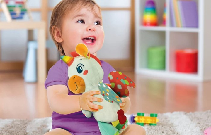 Zabawka interaktywna Clementoni Baby Pluszak Jednoróżec (8005125178469) - obraz 5