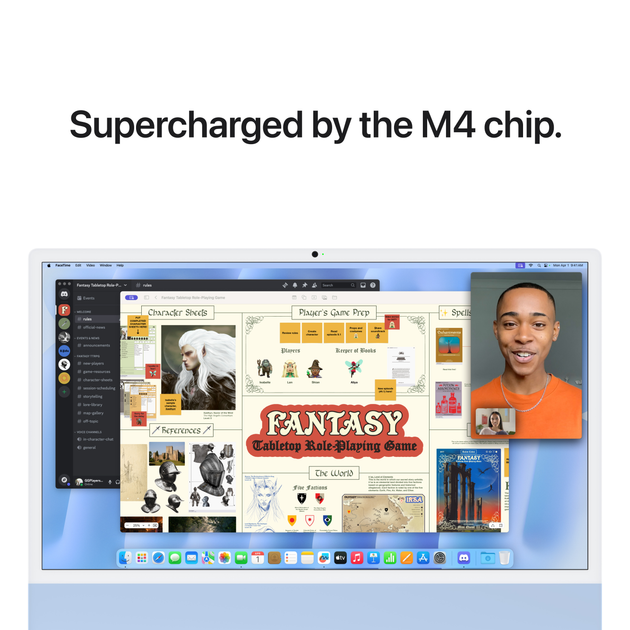 Monoblok Apple iMac 24" M4 4.5K 10‑rdzeniowy GPU 256GB Blue (MWV13RU/A) (QWERTY+cyrylica) - obraz 6