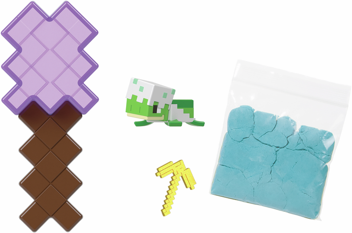 Ігровий набір Mattel Minecraft Мініфігурка Маленька черепаха HTL09 (194735192977) - зображення 6