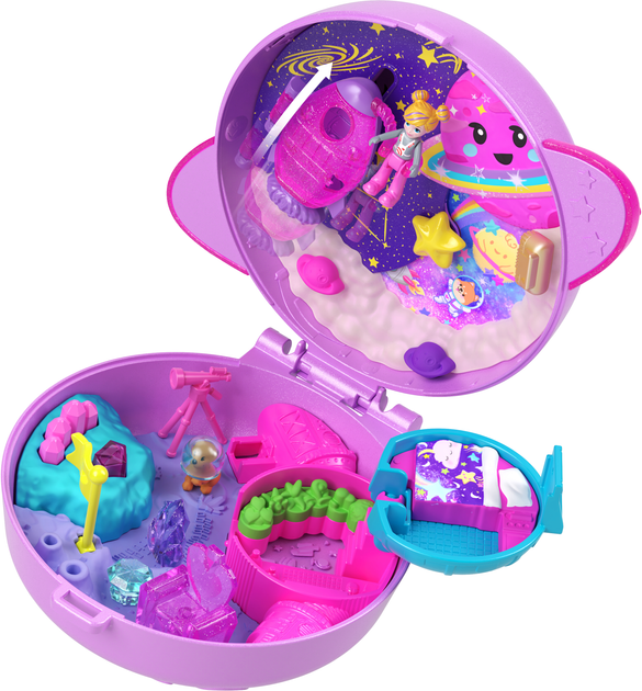 Ігровий набір Polly Pocket Planet Polly JCB18 (194735267088) - зображення 1