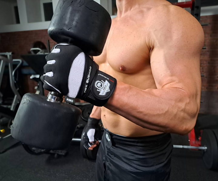 Рукавички для фітнесу Bushido GRIP-X WG-162 XL Black/White (5902539012781) - зображення 12