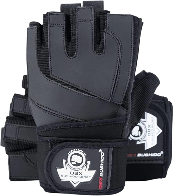 Rękawiczki do fitnessa Bushido GRIP-X WG-163 S Black (5904639192035) - obraz 2