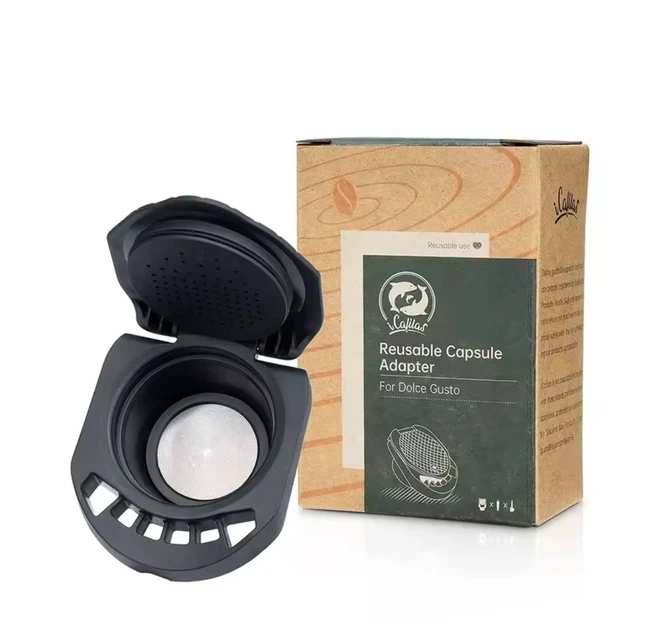 Многоразовый адаптер капсула для кофеварки Krups, Delonghi, Nescafe Dolce Gusto, Piccolo XS, Genio S чорний - изображение 2