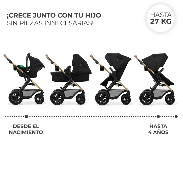 Универсальная коляска 3 в 1 Kinderkraft Moov 2 Air Pure Black (KSMOOV02BLK0000) - изображение 6