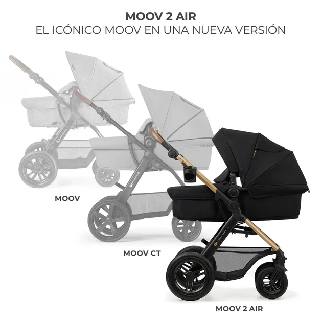 Универсальная коляска 3 в 1 Kinderkraft Moov 2 Air Pure Black (KSMOOV02BLK0000) - изображение 13