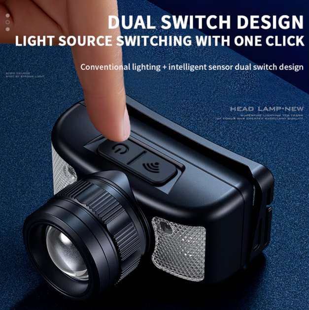 Ліхтар налобний акумуляторний HL91 SuperFire 310 Lumen IP43 - Фото 4 Ліхтар налобний акумуляторний HL91 SuperFire 310 Lumen IP43 - зображення 4