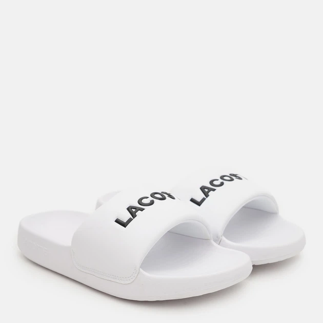 Женские шлепанцы для пляжа Lacoste Serve Slide 749CFA0023-147 37 (T4) 23.8 см Wht/Blk (5059862453979) - изображение 2
