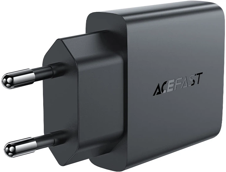 Мережевий зарядний пристрій Acefast A65 PD20W GaN single USB-C ultra-thin charger Black (6974316282686) - зображення 3