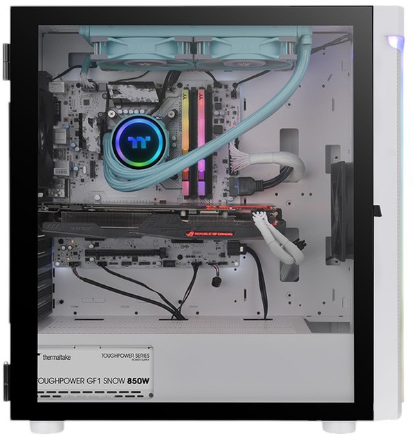Obudowa Thermaltake H590 TG ARGB Snow White (CA-1X4-00M6WN-00) - obraz 3