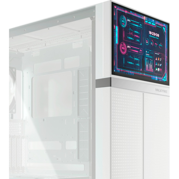 Obudowa Valkyrie VK02 LCD White (VK-CASE02LCDW) - obraz 2