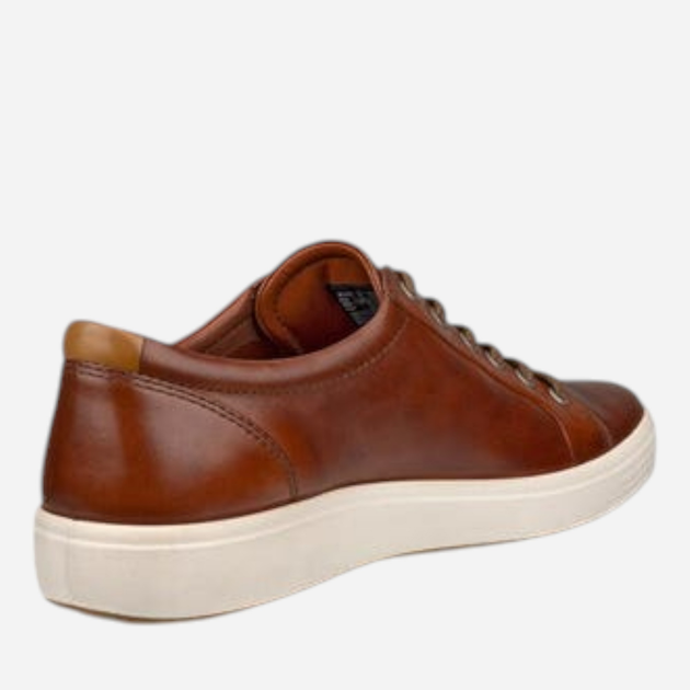 Sneakersy męskie skórzane do kostki Ecco Soft 7 M 43000401053 43 Brązowe (194891586542) - obraz 4