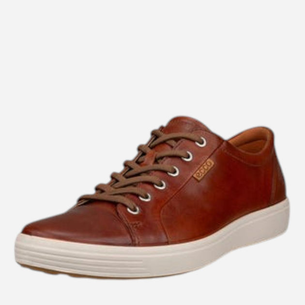 Чоловічі кеди низькі Ecco Soft 7 M 43000401053 47 Коричневі (194891586580) - зображення 3
