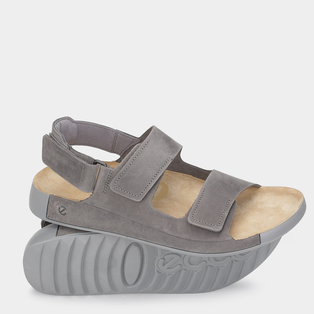 Sandały męskie skórzane Ecco Cozmo M 50094402013 41 Szare (194891764636) - obraz 5