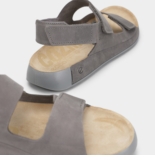 Sandały męskie skórzane Ecco Cozmo M 50094402013 43 Szare (194891764650) - obraz 6