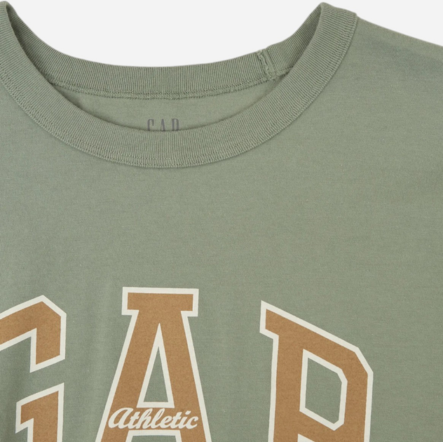 Футболка бавовняна довга чоловіча Gap 797924-08 XL Оливкова (1200139554491) - зображення 3