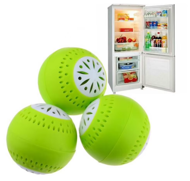 Поглиначі запаху для холодильника Fridge Balls MG-194 3 шт силікагель, нейтралізатор запахів для кухні та ванної, освіжувач повітря - зображення 2