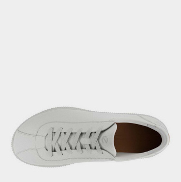 Sneakersy męskie skórzane do kostki Ecco Soft Zero M 53776401007 46 Białe (194891610612) - obraz 3