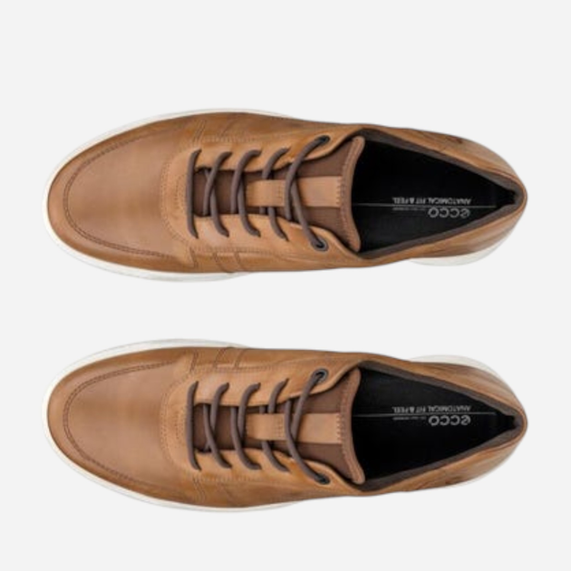 Sneakersy męskie skórzane do kostki Ecco Byway 50167402034 44 Brązowe (194891880633) - obraz 5