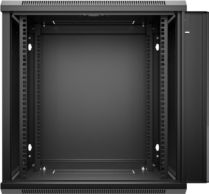 Szafa wisząca serwerowa Netrack 19" 12U 600x450 Black (019-120-645-022) - obraz 3