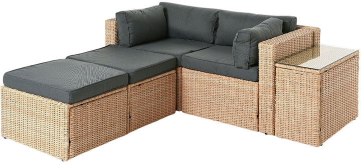 Zestaw mebli ogrodowych OTE Palermo beige (OTE-004-PALERMO-SET-BEIGE) - obraz 3