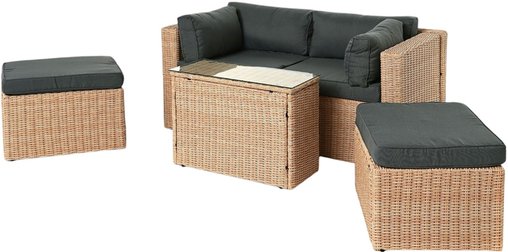 Zestaw mebli ogrodowych OTE Palermo beige (OTE-004-PALERMO-SET-BEIGE) - obraz 7