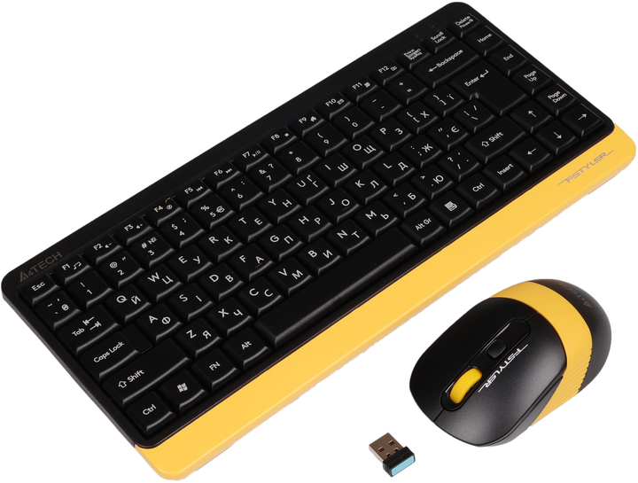 Комплект беспроводной A4Tech Fstyler FG1110 Bumblebee (4711421987752) - изображение 4