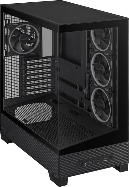 Obudowa ASUS A31 Plus Tempered Glass Black (90DC00R0-B19000) - obraz 5