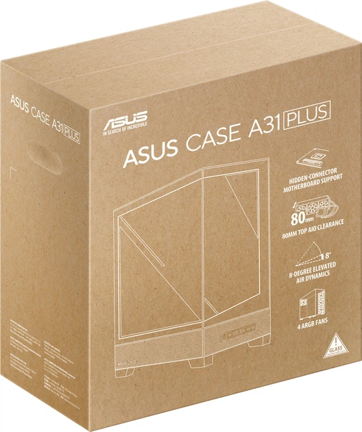 Корпус ASUS A31 Plus Tempered Glass White (90DC00R3-B19000) - зображення 19