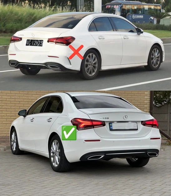 Брызговики для Mercedes A-сlass W177 2018+ Base Седан (4 шт) - Фото 3 Брызговики для Mercedes A-сlass W177 2018+ Base Седан (4 шт) - изображение 3