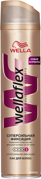 Лак для волос Wella Wellaflex Суперсильная фиксация 400 мл ...
