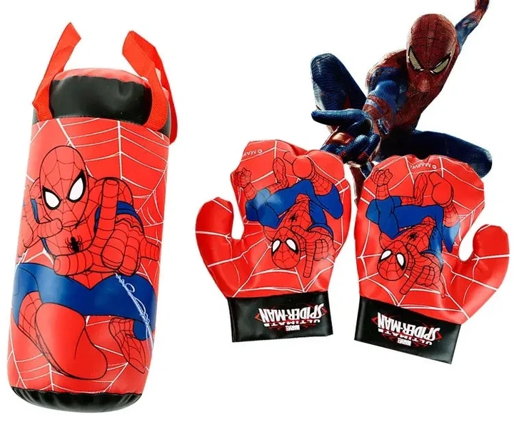 Боксерский набор детский (груша с перчатками) «Spider man» - Фото 2 Боксерский набор детский (груша с перчатками) «Spider man» - изображение 2