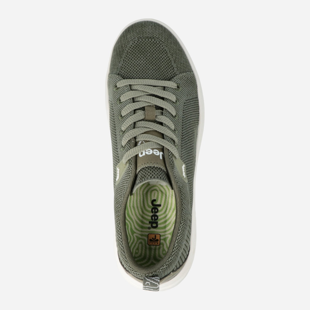 Sneakersy męskie Jeep JM51020A-020 42 28.3 cm Zielone (8052597159120) - obraz 4