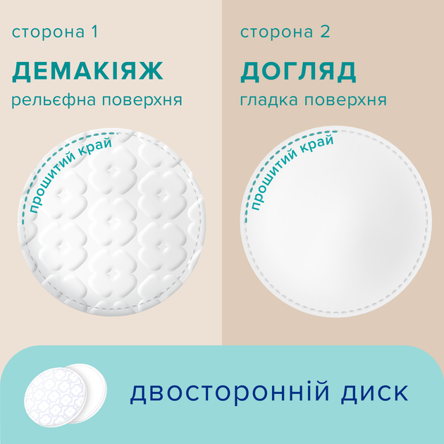 Упаковка ватных дисков Novita Delicate косметических 100 шт х 2 пачки (41102206) - изображение 4