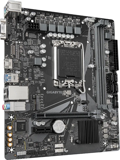 Материнська плата Socket_1700 GigaByte H610M H V3 DDR4 (mATX, H610, 2x DDR4) - изображение 1